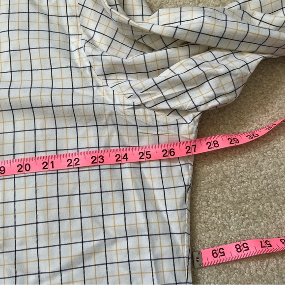 Ralph Lauren Shirt Mens Extra Large Yellow Blue Check Button Up Regent Classic - Picture 6 of 8